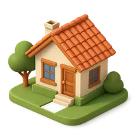 Isometric 3D icon of Home 