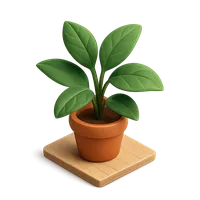 Isometric 3D icon of Houseplant 