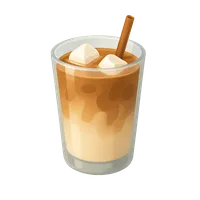 Isometric 3D icon of Iced Latte 