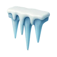 Isometric 3D icon of Icicle 