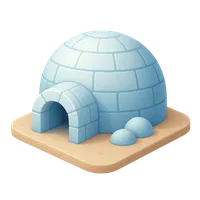 Isometric 3D icon of Igloo 