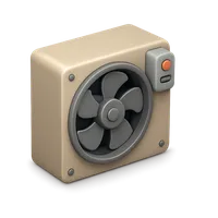 Isometric 3D icon of Industrial Fan 