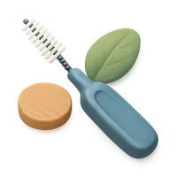 Isometric 3D icon of Interdental Brush 