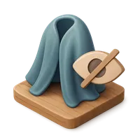 Isometric 3D icon of Invisible Cloak 