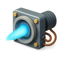 Isometric 3D icon of Ion Thruster 