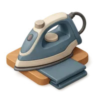 Isometric 3D icon of Iron 