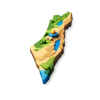 Israel isometric 3D icon for geography, travel, and country themed designs