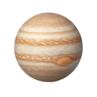 Isometric 3D icon of a jupiter, stylized vector illustration for digital icon sets