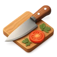 Isometric 3D icon of a kitchen knife, stylized vector illustration for digital icon sets