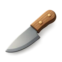 Isometric 3D icon of a knife, stylized vector illustration for digital icon sets