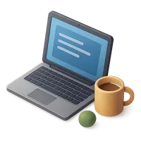 Isometric 3D icon of a laptop, stylized vector illustration for digital icon sets
