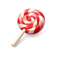 Isometric 3D lollipop icon, free download for candy, dessert, and sweet treat designs