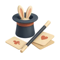 Isometric 3D icon of a magic set, stylized vector illustration for digital icon sets