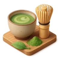 Isometric 3D icon of a matcha, stylized vector illustration for digital icon sets