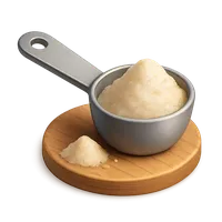 Isometric 3D icon of a measuring spoon, stylized vector illustration for digital icon sets