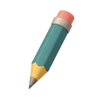 Isometric 3D icon of a mechanical pencil, stylized vector illustration for digital icon sets