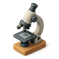 Isometric 3D icon of Microscope, including keywords: microscope.
