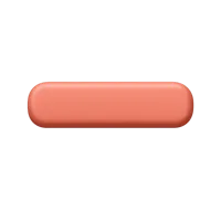 Front-facing minus sign 3D icon for UI buttons, math apps, calculators, and interface controls