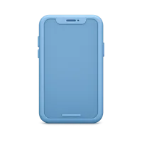 Front-facing mobile phone 3D icon in a premium non-isometric UI style, free to download for apps and websites.