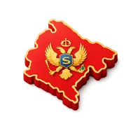 Montenegro isometric 3D icon for country, travel, geography, and national symbol designs