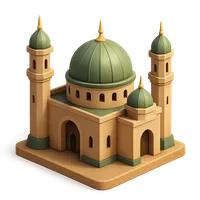 Isometric 3D icon of Mosque, including keywords: mosque.