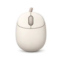 Front-facing mouse 3D icon in a premium non-isometric UI style, free to download for animal and wildlife interfaces.