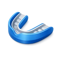 Isometric 3D mouthguard icon for sports safety, dental protection, and athletic gear designs