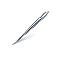 Isometric 3D needle icon for sewing, tailoring, embroidery, and craft design projects