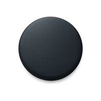 Front-facing new moon 3D icon for astronomy, lunar calendar, and night-themed UI design