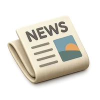 Isometric 3D icon of Newspaper, including keywords: newspaper.