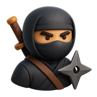 Isometric 3D icon of Ninja, including keywords: ninja.