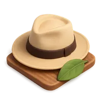 Isometric 3D icon of Panama Hat, including keywords: panama, hat.