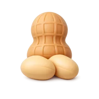 Peanuts front-facing 3D icon for food, snack, grocery, and nutrition UI design