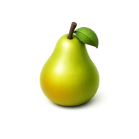 Pear isometric 3D icon, free fruit illustration for grocery, nutrition, and healthy food designs
