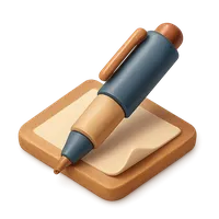 Isometric 3D icon of Pen, including keywords: pen.