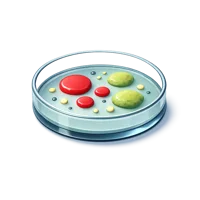 Isometric 3D petri dish icon for laboratory, biology, and science related designs