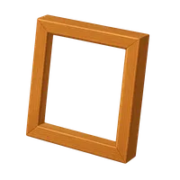 Isometric 3D icon of a picture frame, stylized vector illustration for digital icon sets