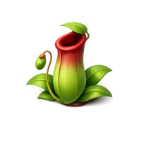 Pitcher plant isometric 3D icon, free download for botany, nature, and garden design projects