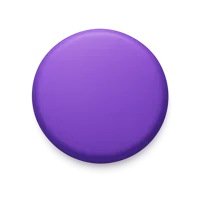 Purple circle 3D icon in a premium front-facing style for UI design