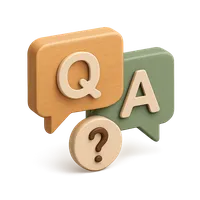 Isometric 3D icon of a q & a, stylized vector illustration for digital icon sets