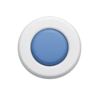 Front-facing radio button 3D UI icon for forms, settings, and interface selection controls