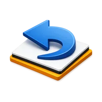 Reverse isometric 3D icon for media controls, playback, navigation, and interface design