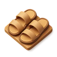 Isometric 3D icon of a sandals, stylized vector illustration for digital icon sets