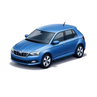 Skoda Fabia isometric 3D icon, free compact car illustration for transportation and automotive design