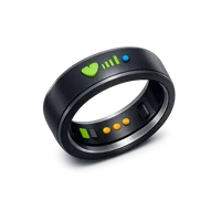 Smart ring isometric 3D icon for wearable technology, health tracking, and connected device visuals