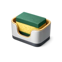 Isometric 3D sponge holder icon for kitchen sink storage and cleaning accessory visuals