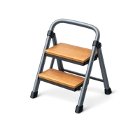 Isometric 3D step stool icon for bathroom, potty training, and accessibility use