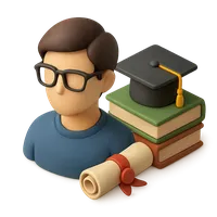 Isometric 3D icon of Student, including keywords: student.