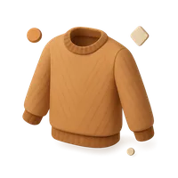 Isometric 3D icon of Sweater, including keywords: sweater.