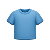 Front-facing T-Shirt 3D icon in a premium non-isometric style for fashion and shopping UI design.